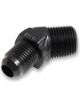 Earls Fitting Adapter 45 Degree 10 AN Male to 1/2 in NPT Male Alu