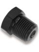 Earls Fitting Plug 1/2 in NPT Hex Head Aluminum Black Anodize