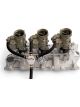 Edelbrock Fuel Block Mini 1/4 in NPT Female Port Three 1/4 in NPT Female…
