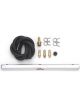 Edelbrock Fuel Log Hex 3/8 in NPT Inlet 5-1/2 in Outlet Spacing Hose / H…