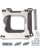 Edelbrock Carburetor Adapter 3/4 in Thick Open Spread Bore to Square Bor…