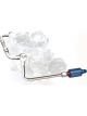 Edelbrock Carburetor Fuel Line 6 AN Male Inlet 5/8-20 in Dual Outlets Bl…