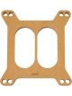 Edelbrock Carburetor Spacer 1/2 in Thick Divided Wall Square Bore Wood N…