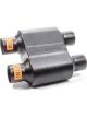 Flowmaster Muffler Super 10 Dual 2-1/2 Inlet Dual 2-1/2 Outlet 9-3/4