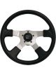 Grant Steering Wheel GT Rally 14 in Diameter 4-Spoke Black Urethane Grip