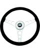 Grant Steering Wheel Speed 14-3/4 in Diameter 3-Spoke Black Leather Gri
