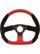Grant Steering Wheel Suede Series 10 x 9 in Diameter Oval 3-Spoke Black /
