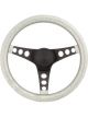 Grant Steering Wheel Metal Flake 15 in Diameter 3-Spoke Silver Metal Fla