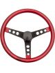 Grant Steering Wheel Metal Flake 15 in Diameter 3-Spoke Red Metal Flake