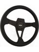 Grant Steering Wheel Carbon Fiber Look 13-3/4 in Diameter 3 Spoke 1 in D