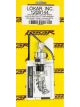 Lokar Transmission Dipstick Fitting Bottom Aluminum Clear Anodize Lok