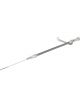 Lokar Engine Oil Dipstick Pan Mount Braided Stainless Aluminum Clear