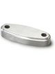 Lokar Gas Pedal Spacer Oval Floor Mount Billet Aluminum Brushed