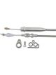 Lokar Kickdown Cable Hi-Tech Adjustable Length Braided Stainless Ho