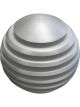 Lokar Shifter Knob Venetian 3/8-16 and 3/8-24 in Thread Aluminum Sati