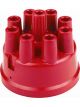 Mallory Distributor Cap Socket Style Terminals Clamp Down Red Vented Non