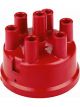 Mallory Distributor Cap Socket Style Terminals Clamp Down Red Vented Non-