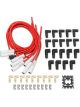 Mallory Spark Plug Wire Set Pro Sidewinder Spiral Core 8 mm Red Straight