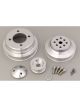 March Performance Pulley Kit High Water Flow Ratio 6 Rib Serpentine Alum