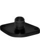Meziere Water Neck Straight 12 AN Male O-Ring Aluminum Black Anodize