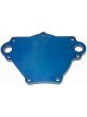 Meziere Water Pump Back Plate Aluminum Blue Anodize Small Block Mopar