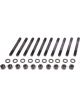 Milodon Main Stud Kit Hex Nuts 2-Bolt Mains Chromoly Black Oxide AMC V8