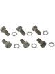 Moroso Flywheel Bolt Kit 7/16-20 x 1 in 12 Point Head Grade 8 Steel Bla…