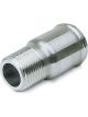 Moroso Fitting Adapter Straight 1 in NPT Male to 1-1/2 in Hose Barb Alu…