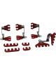 Moroso Spark Plug Wire Loom Super Loom Valve Cover Mount 7-9 mm Red / C…