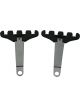 Moroso Spark Plug Wire Loom 4 Wire Valve Cover Mount 7-9 mm Black / Chr…