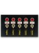 Moroso Switch Panel Dash Mount 6-3/4 x 4 in 5 Toggles Fused Indicator L…