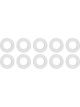 Moroso Sealing Washer 1/2 in ID 7/8 in OD Nylon Drain Plug Set of 10