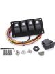 Painless Wiring Switch Panel Track Rocker Dash Mount 4 Rockers Installa