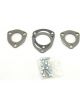 Patriot Exhaust Collector Flange 3-Bolt 2 in Diameter Gaskets / Hardwar