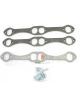 Patriot Exhaust Header Flange 3/8 in Thick 1-5/8 in Oval Port Bolts / G