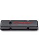 Proform Engine Valve Covers Stamped Steel Tall Carbon with Bowtie Logo