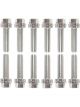Proform Wedge-Locking Header Bolts Hex Head M8 X .984in For Chevy LS Nickel