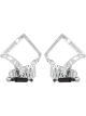 Ring Brothers Hood Hinge Air Frame Billet Aluminum Natural Steel