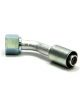 Vintage Air Fitting Hose End 45 Degree 5/8 in Hose Crimp to 10 AN Fema