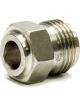 Vintage Air Bung 6 AN Male O-Ring Weld-On Stainless Natural