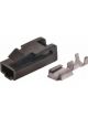 Jaylec Pack 10 Qc Connector Housing & Terminals Female 1 Way Black