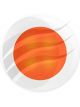 Hella Round LED Courtesy Lamp 12V Orange Illum Flush Mount