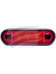 Hella Red Courtesy Lamp 12V Narrow Rim Surface Mount 130mm Cable Red