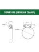Tridon Regular Clamp 21mm - 44mm Pack of 20