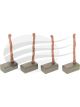 Jaylec Brush Set Bosch Small 4Pcs 7/10/14mm 9798 Gb306 Gb857 20-40857