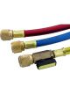 CPS Charge Hose 1800mm 6' Red M/F R134A 14 X 1/2