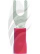 Jaylec Pck 100 Spade Terminal 3mm Insul Pvc Copper Sleeve Double Sleeve