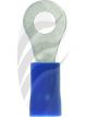 Jaylec Pack 100 Ring Terminal 4mm Insl Pvc Std Crimp Blue Use Te1204