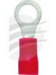 Jaylec Pck 100 Ring Terminal 5mm Insul Pvc Copper Sleeve Red