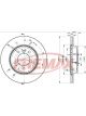 Fremax Brake Disc Front Pair Bmw E46. 320 323 325 328